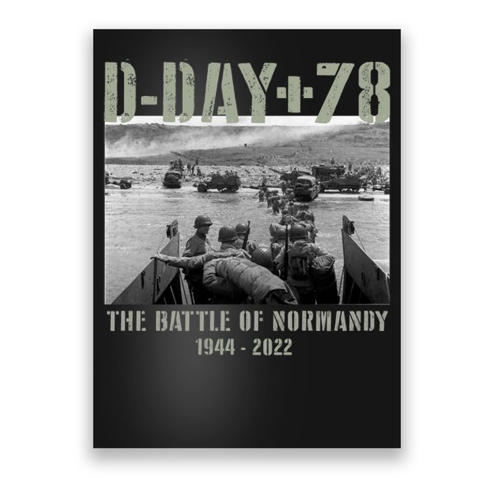 78th Anniversary Ww2 D Day Allied Landing France Gift Poster