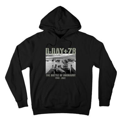 78th Anniversary Ww2 D Day Allied Landing France Gift Tall Hoodie