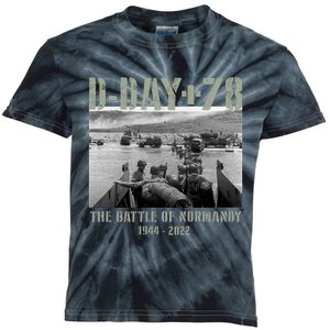 78th Anniversary Ww2 D Day Allied Landing France Gift Kids Tie-Dye T-Shirt