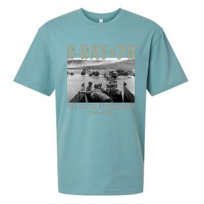 78th Anniversary Ww2 D Day Allied Landing France Gift Sueded Cloud Jersey T-Shirt