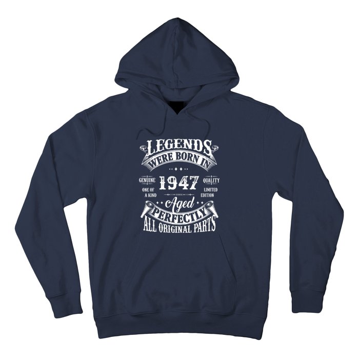 75 Birthday 1947 Gift Vintage 75 Birthday Hoodie