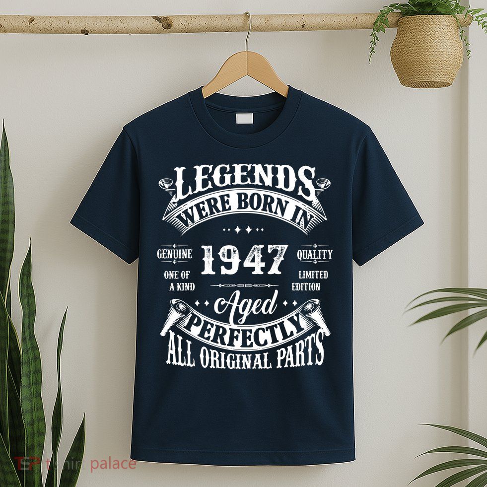 75 Birthday 1947 Gift Vintage 75 Birthday T-Shirt