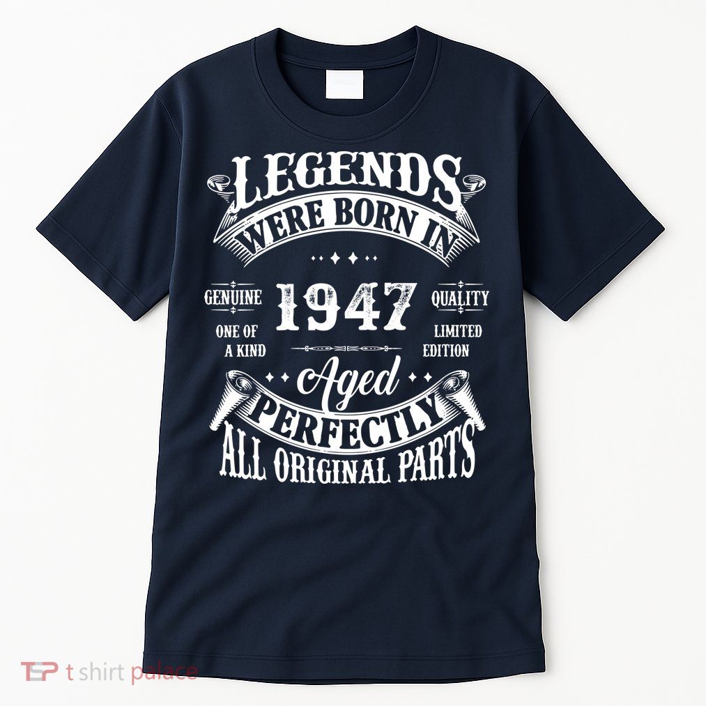 75 Birthday 1947 Gift Vintage 75 Birthday Tall T-Shirt