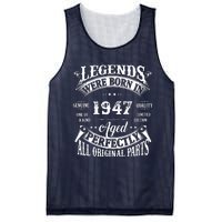 75 Birthday 1947 Gift Vintage 75 Birthday Mesh Reversible Basketball Jersey Tank