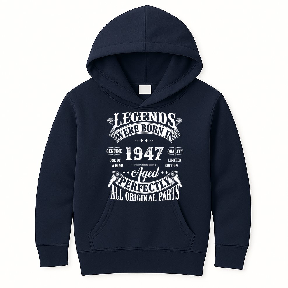 75 Birthday 1947 Gift Vintage 75 Birthday Kids Hoodie