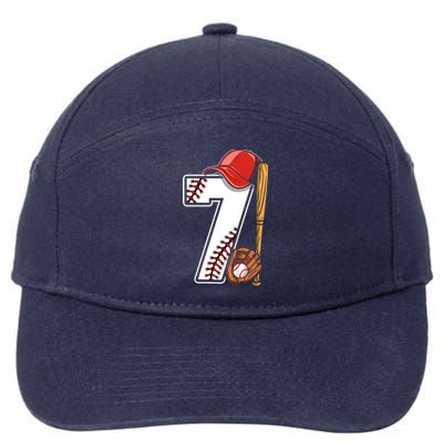 7th Birthday 2016 Baseball Seven 7 Seventh 7-Panel Snapback Hat