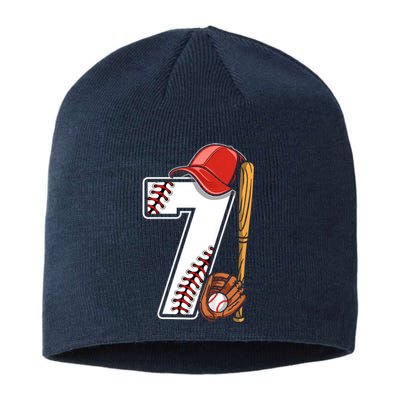 7th Birthday 2016 Baseball Seven 7 Seventh Sustainable Beanie