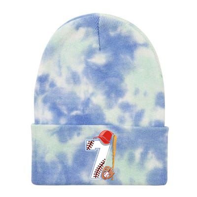 7th Birthday 2016 Baseball Seven 7 Seventh Tie Dye 12in Knit Beanie