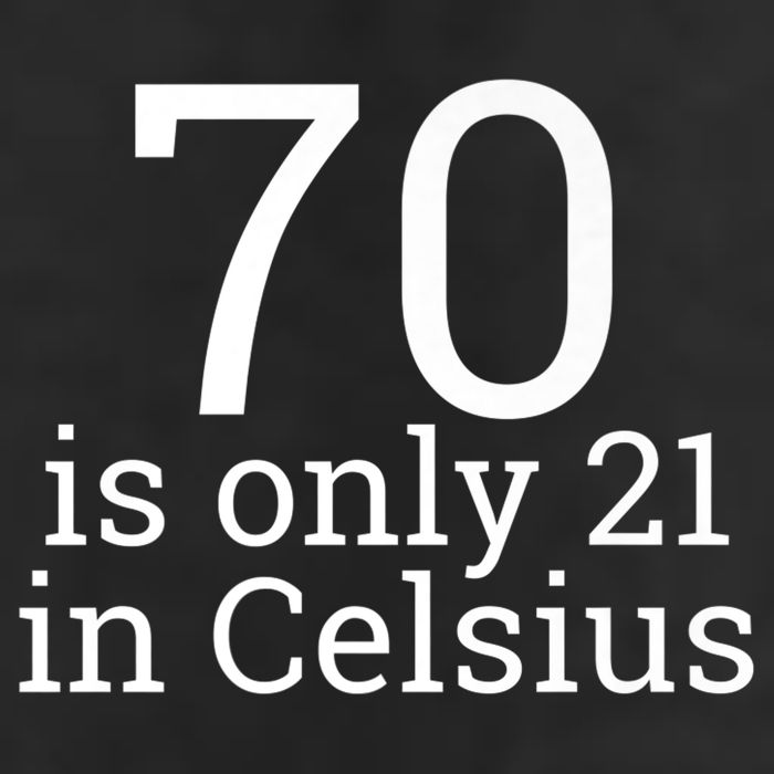 70th Birthday 70 is 21 in Celsius funny gift Beanie