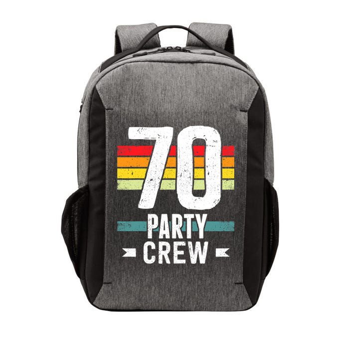70 Birthday 70 Party Crew Squad 70th Bday Group Birthday Vector Backpack