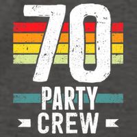 70 Birthday 70 Party Crew Squad 70th Bday Group Birthday Vector Backpack
