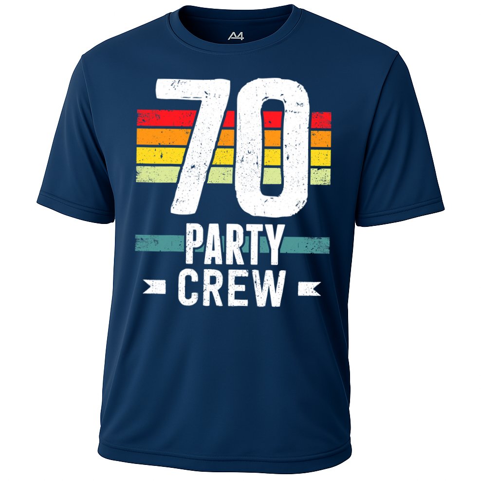 70 Birthday 70 Party Crew Squad 70th Bday Group Birthday Cooling Performance Crew T-Shirt
