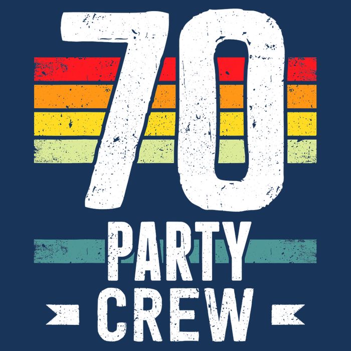 70 Birthday 70 Party Crew Squad 70th Bday Group Birthday Flat Bill Trucker Hat