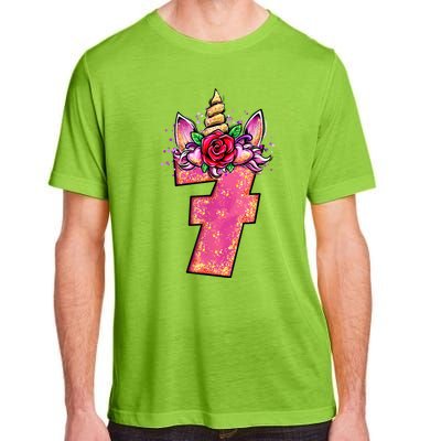 7th Birthday 7 Year Old Birthday Gifts Adult ChromaSoft Performance T-Shirt