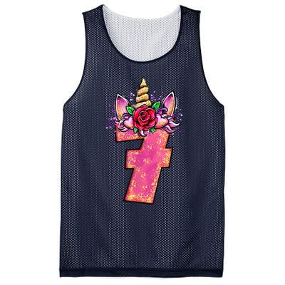 7th Birthday 7 Year Old Birthday Gifts Mesh Reversible Basketball Jersey Tank