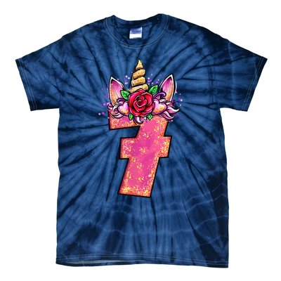 7th Birthday 7 Year Old Birthday Gifts Tie-Dye T-Shirt