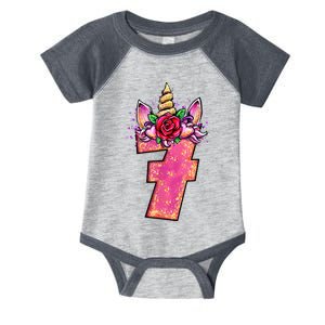 7th Birthday 7 Year Old Birthday Gifts Infant Baby Jersey Bodysuit