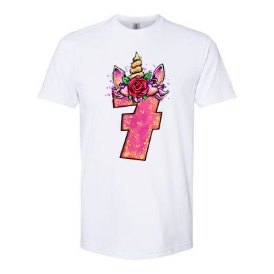 7th Birthday 7 Year Old Birthday Gifts Softstyle® CVC T-Shirt