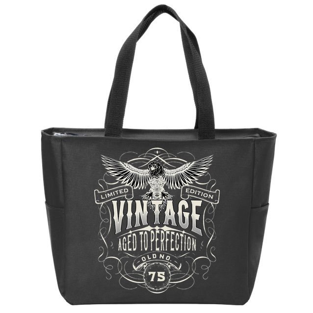 75th Birthday , 75th Bday , 75 Years Old Zip Tote Bag