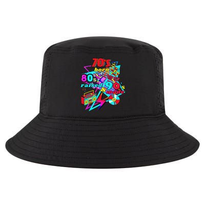 70s Born, 80s Raised, & 90's Made, Journey Three Decades Cool Comfort Performance Bucket Hat
