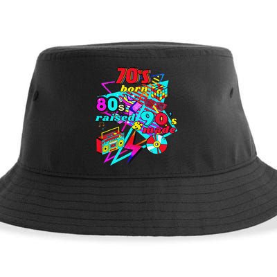 70s Born, 80s Raised, & 90's Made, Journey Three Decades Sustainable Bucket Hat