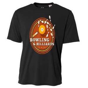 70s Bowling And Billiards Cooling Performance Crew T-Shirt