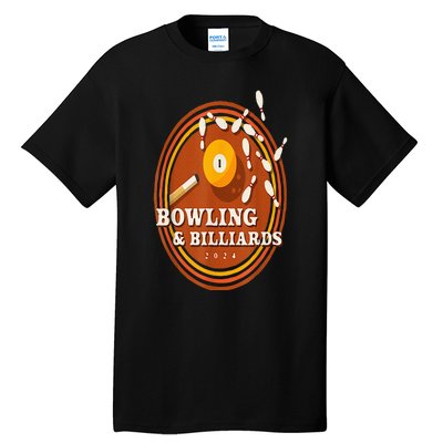 70s Bowling And Billiards Tall T-Shirt