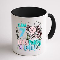 7th Birthday Axolotl - I Am 7 Let's Party A Lotl  Mug