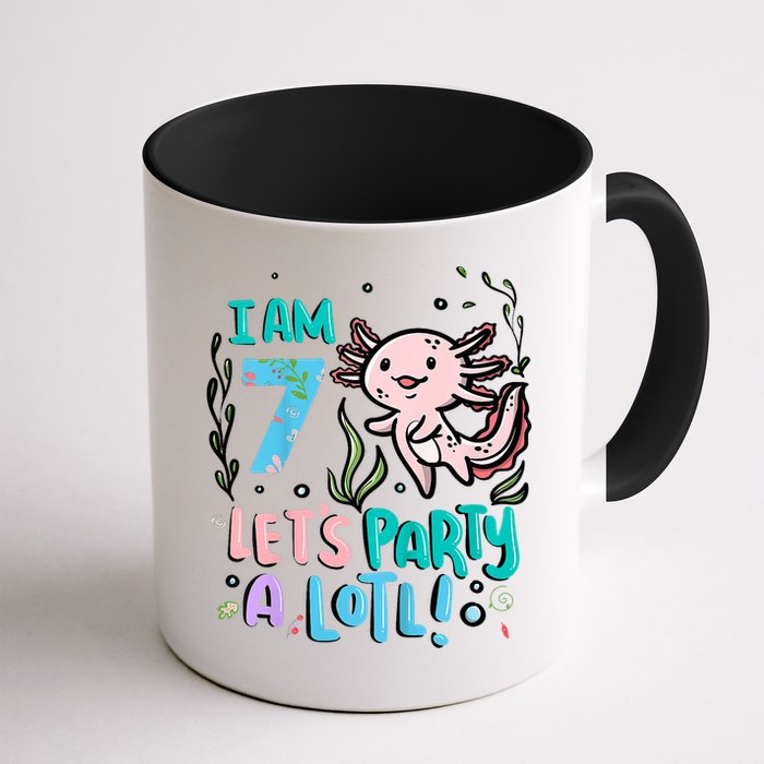 7th Birthday Axolotl - I Am 7 Let's Party A Lotl  Mug