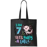 7th Birthday Axolotl - I Am 7 Let's Party A Lotl  Bag