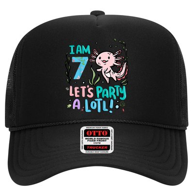 7th Birthday Axolotl - I Am 7 Let's Party A Lotl  Hat
