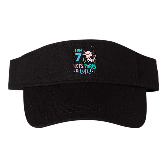 7th Birthday Axolotl - I Am 7 Let's Party A Lotl  Visor