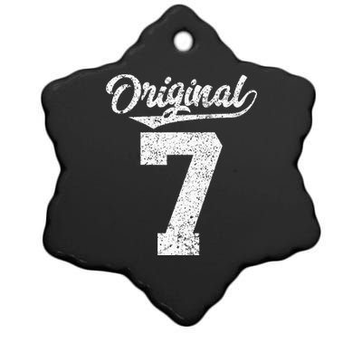 7th Birthday And Original Seven Ceramic Star Ornament