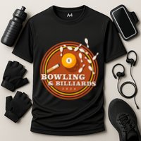 70s Bowling And Billiards Cooling Performance Crew T-Shirt