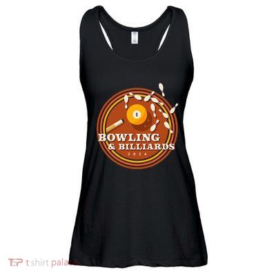 70s Bowling And Billiards Ladies Essential Flowy Tank