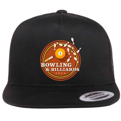 70s Bowling And Billiards Flatbill Hat
