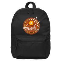 70s Bowling And Billiards 16 in Basic Backpack