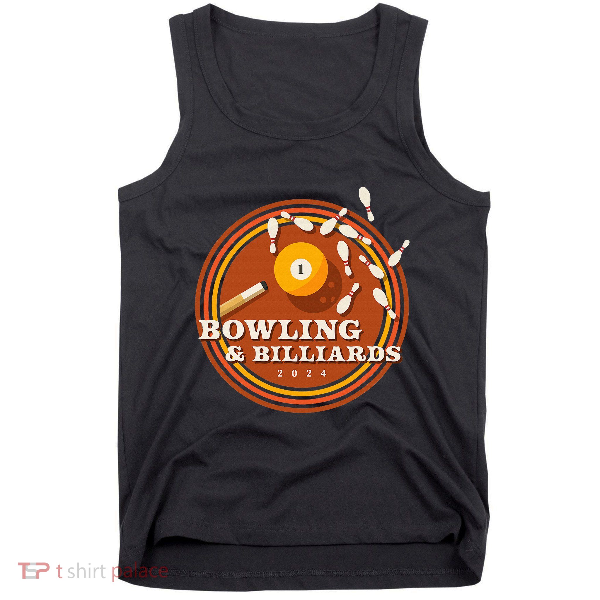 70s Bowling And Billiards Tank Top