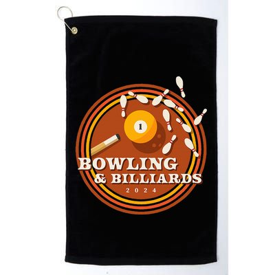 70s Bowling And Billiards Golf Towel