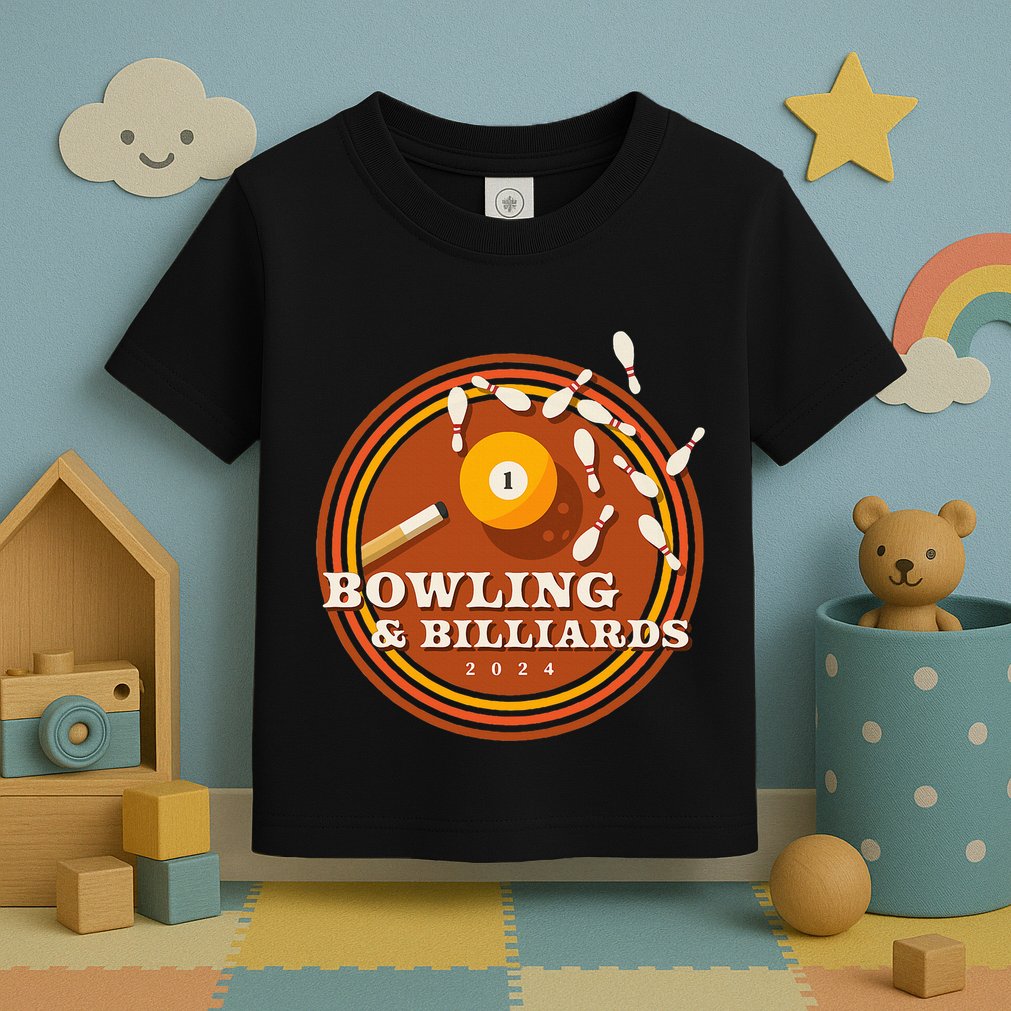 70s Bowling And Billiards Toddler T-Shirt