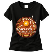 70s Bowling And Billiards Womens T-Shirt