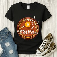 70s Bowling And Billiards Womens T-Shirt