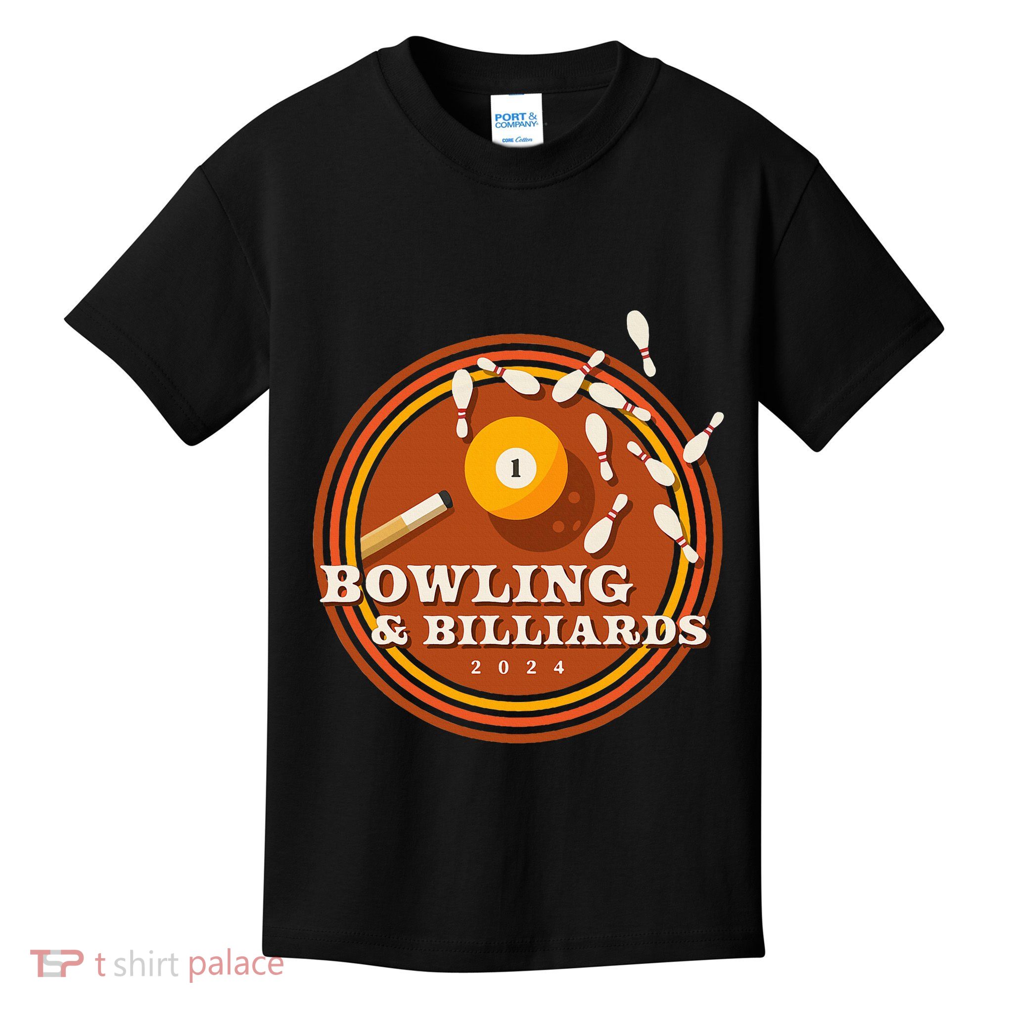 70s Bowling And Billiards Kids T-Shirt