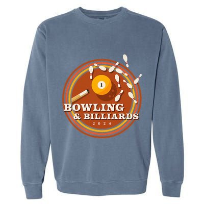 70s Bowling And Billiards Garment-Dyed Sweatshirt