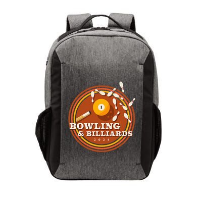 70s Bowling And Billiards Vector Backpack