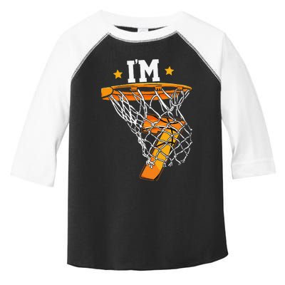 7th Birthday Basketball I'm 7 for 7th Birthday Toddler Fine Jersey T-Shirt