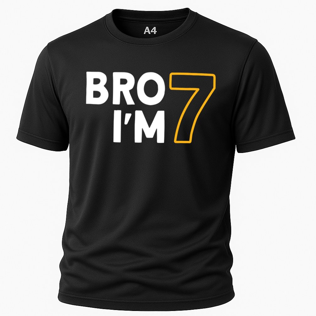 7th Birthday Boy 7th Birthday 7 Years Old Bro Im 7 Cooling Performance Crew T-Shirt