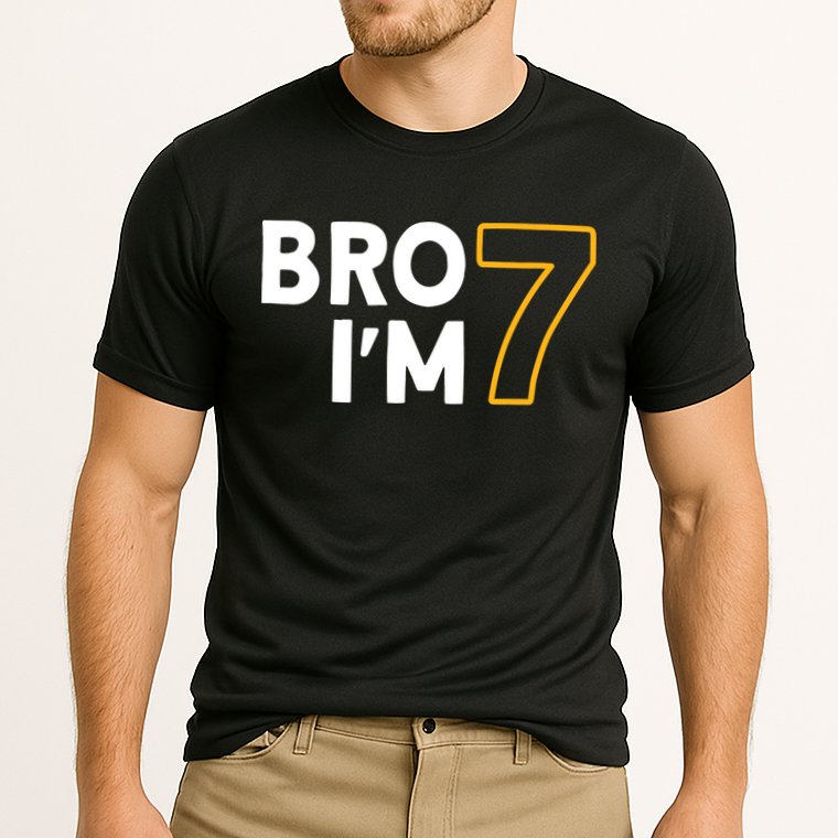 7th Birthday Boy 7th Birthday 7 Years Old Bro Im 7 Cooling Performance Crew T-Shirt