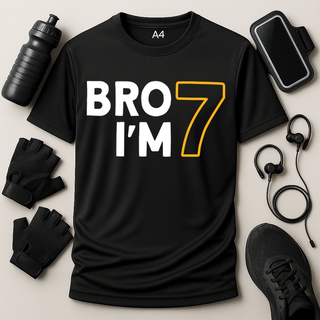 7th Birthday Boy 7th Birthday 7 Years Old Bro Im 7 Cooling Performance Crew T-Shirt