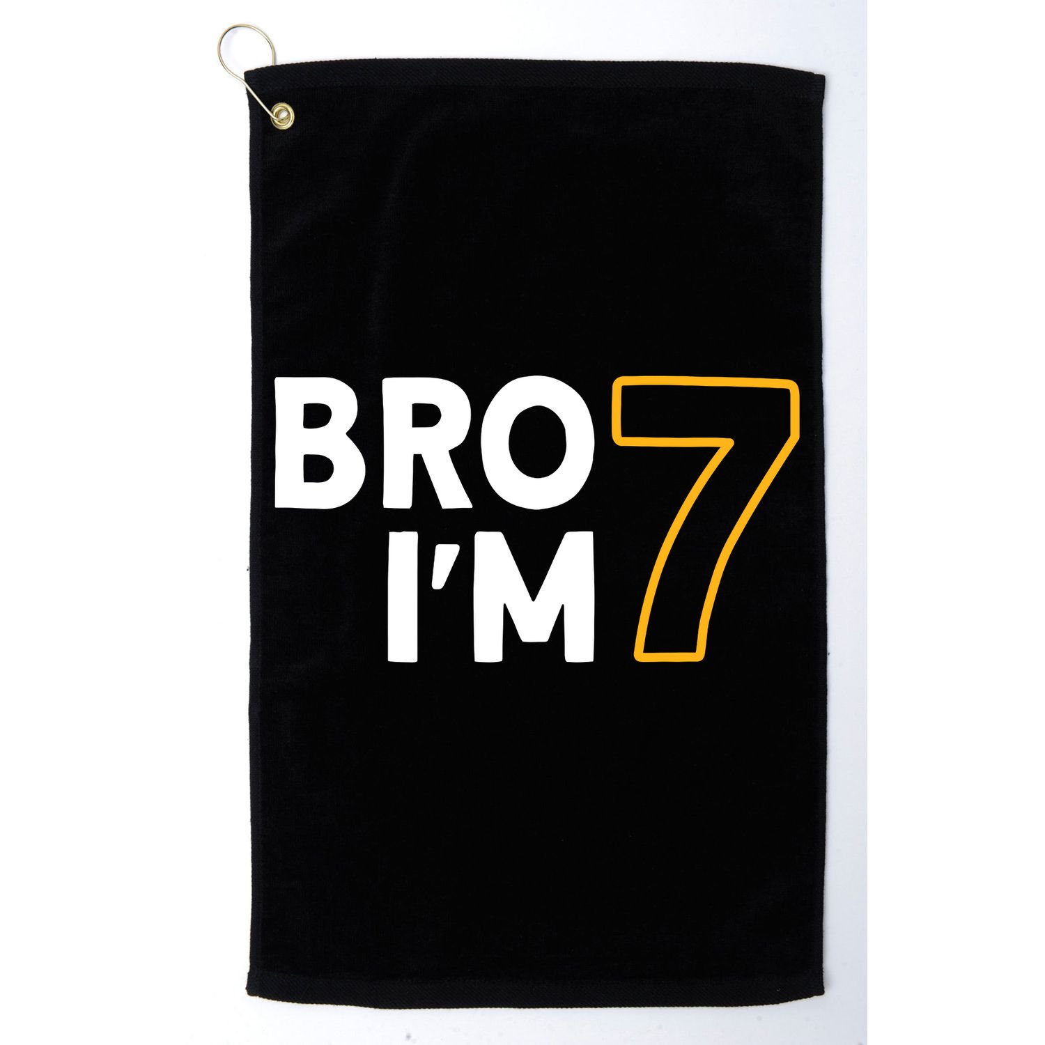 7th Birthday Boy 7th Birthday 7 Years Old Bro Im 7 Golf Towel